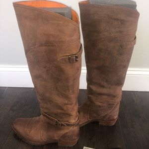 Dark brown FRYE Riding boots